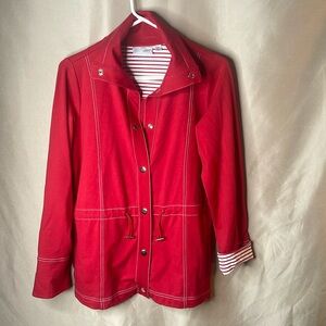 Sport Savvy Red Jacket Size XS 2 side pockets